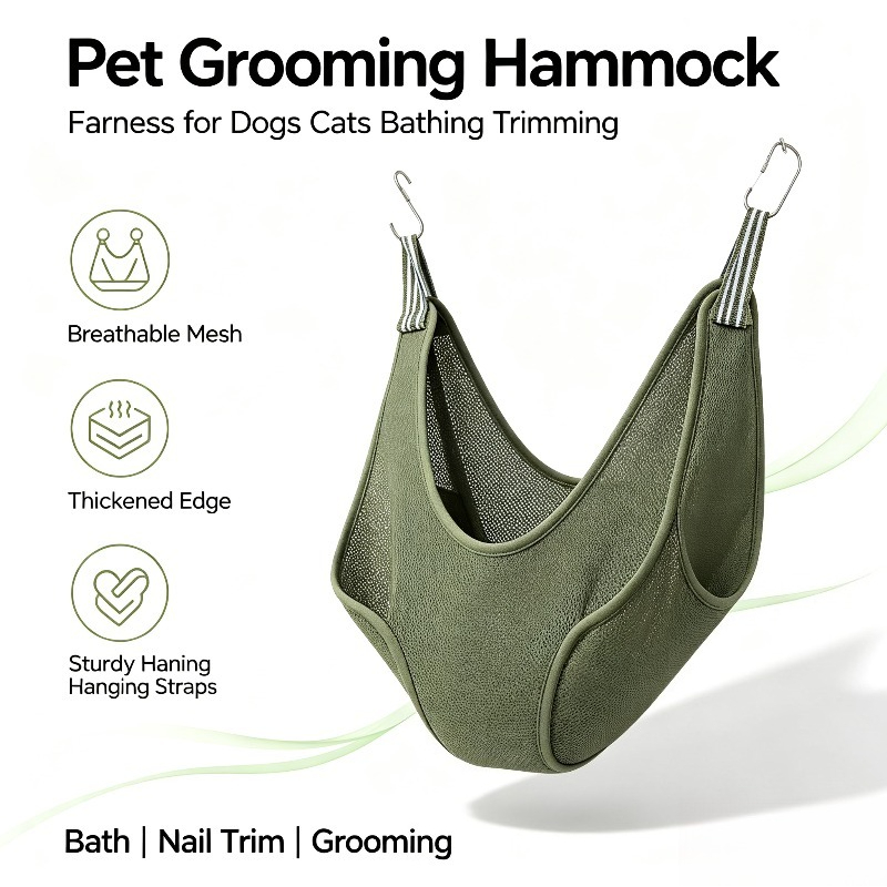 Pet Grooming Hammock Sling Restraint - Wiszący hamak do pielęgnacji zwierząt wielofunkcyjny,