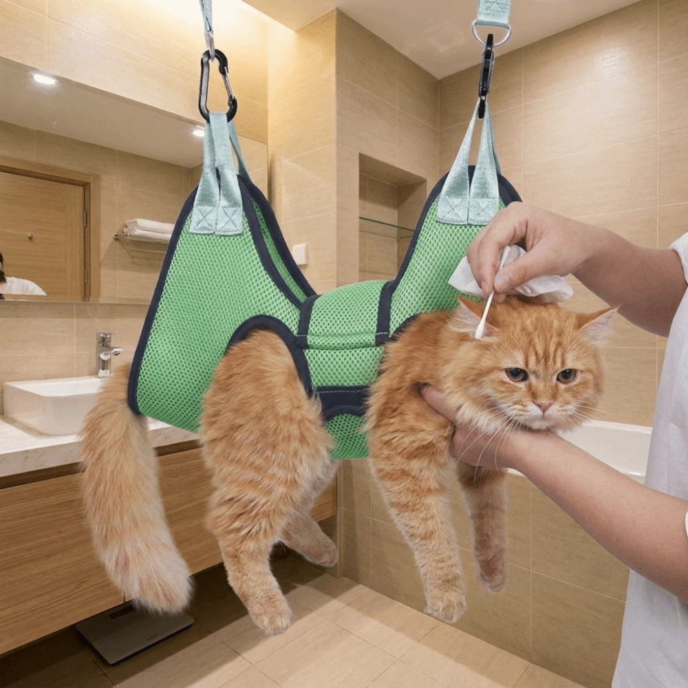 Pet Grooming Hammock Sling Restraint - Regulowana siatka do pielęgnacji psów, hamak