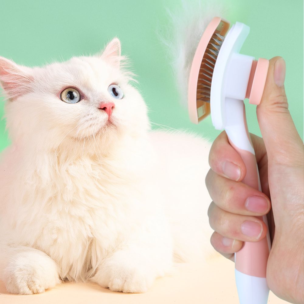 Slicker Brush Self Cleaning Pet Grooming - Szczotka do pielęgnacji zwierząt, szczotka z