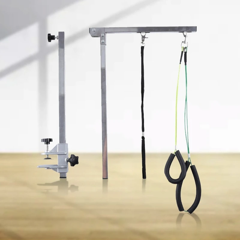 Folding Pet Grooming Table Arm Clamp - Regulowany, składany, trwały, ze stali nierdzewnej,