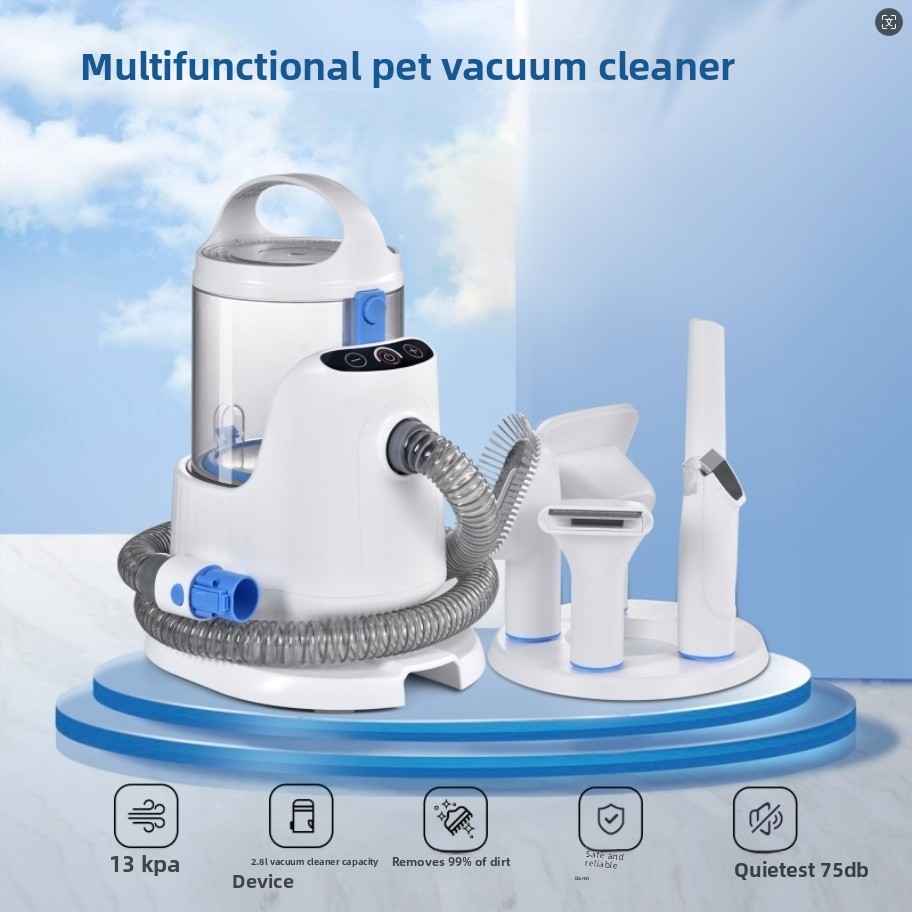 Pet Grooming Vacuum Suction Kit 5 In 1 - Wielofunkcyjny odkurzacz dla zwierząt, siła ssania