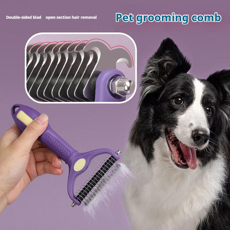Undercoat Rake Dematting Tool Dog Shedding - Grzebień do usuwania kołtunów dla zwierząt,