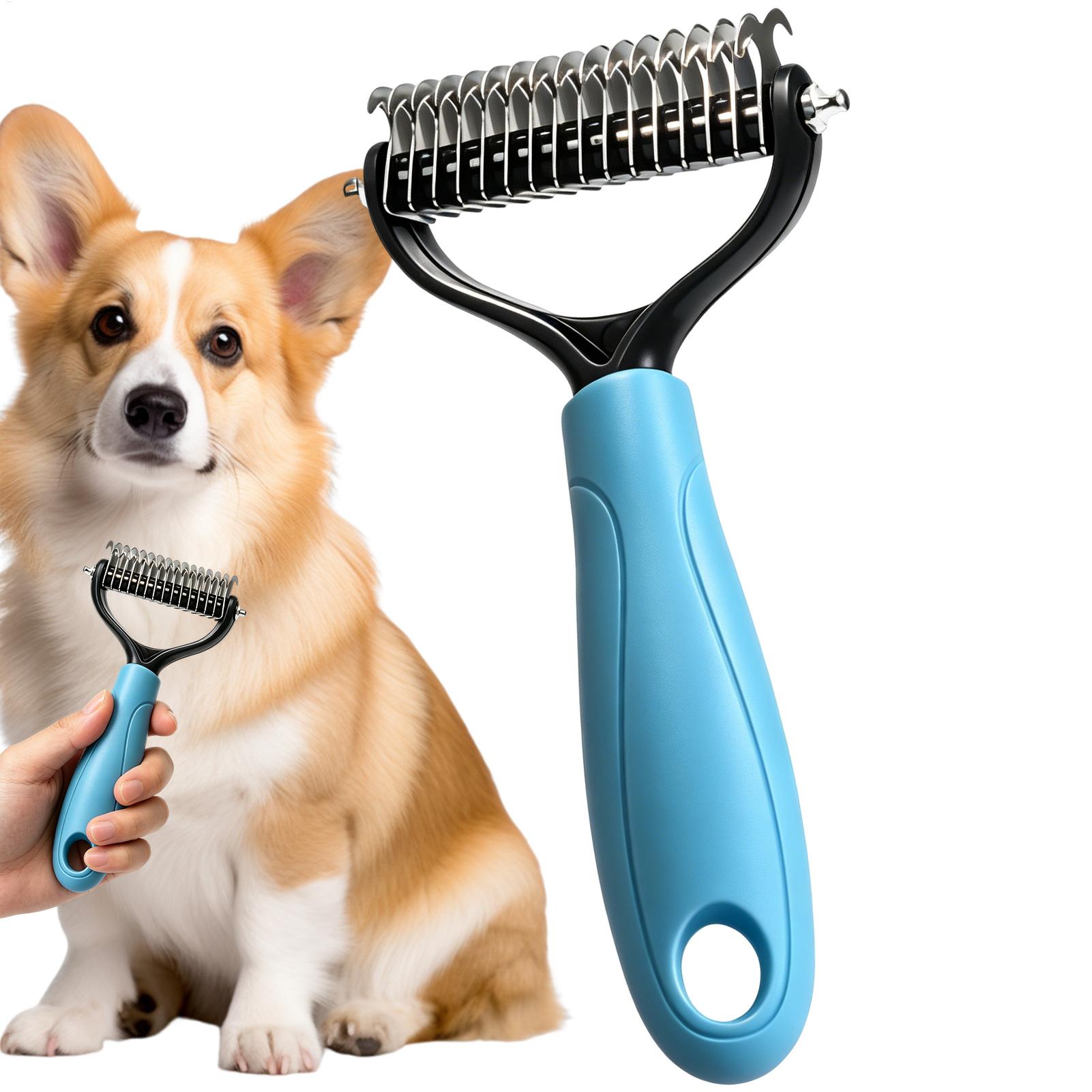 Undercoat Rake Dematting Tool Dog Shedding - Dwustronna szczotka do usuwania sierści dla
