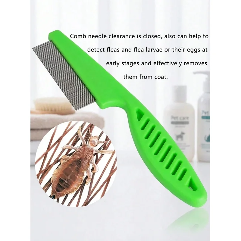 Delikatny grzebień ze stali ni – Flea Comb Fine Tooth Pet Tear Stain recenzja i cena