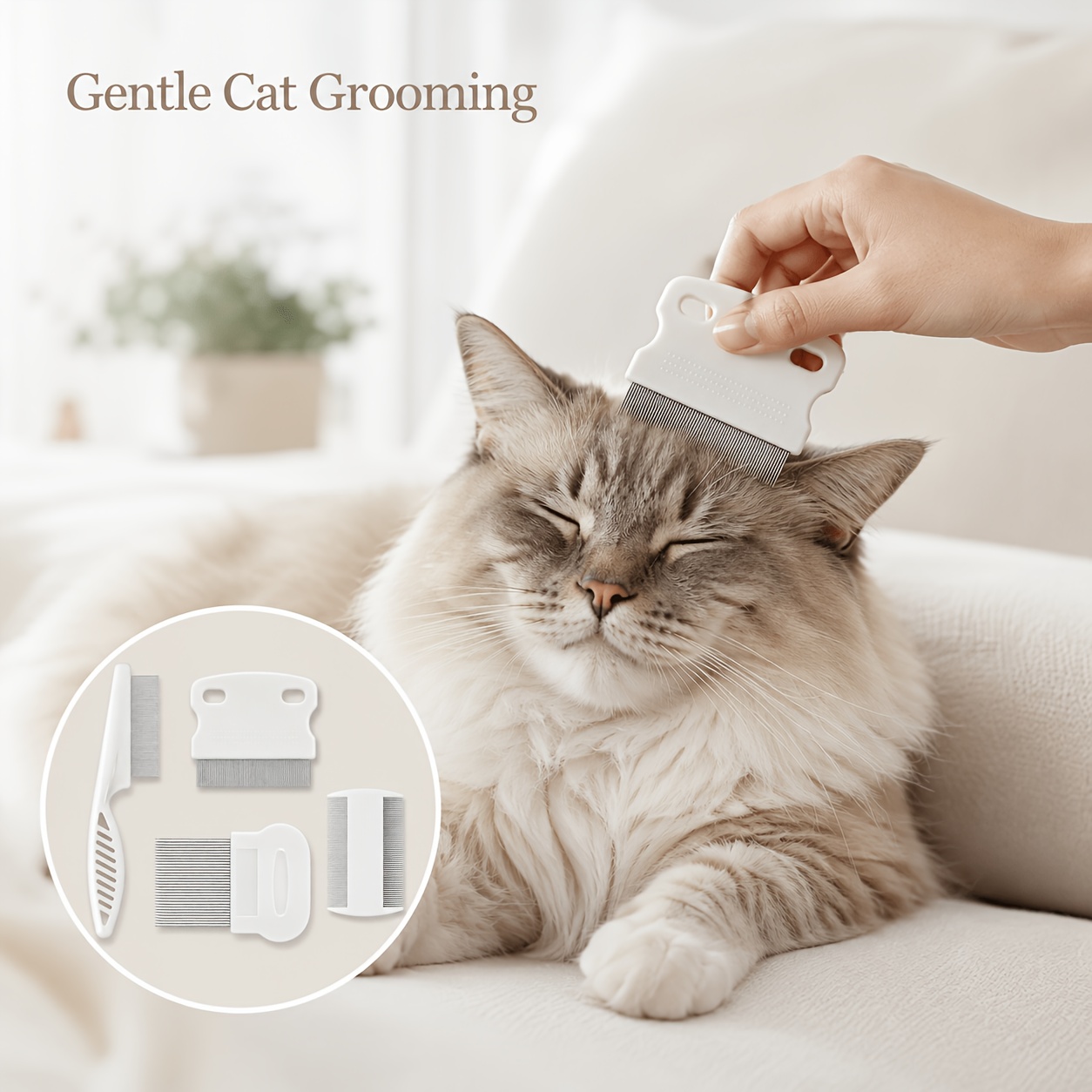 4 sztuki: grzebień do czyszcze – Flea Comb Fine Tooth Pet Tear Stain recenzja i cena