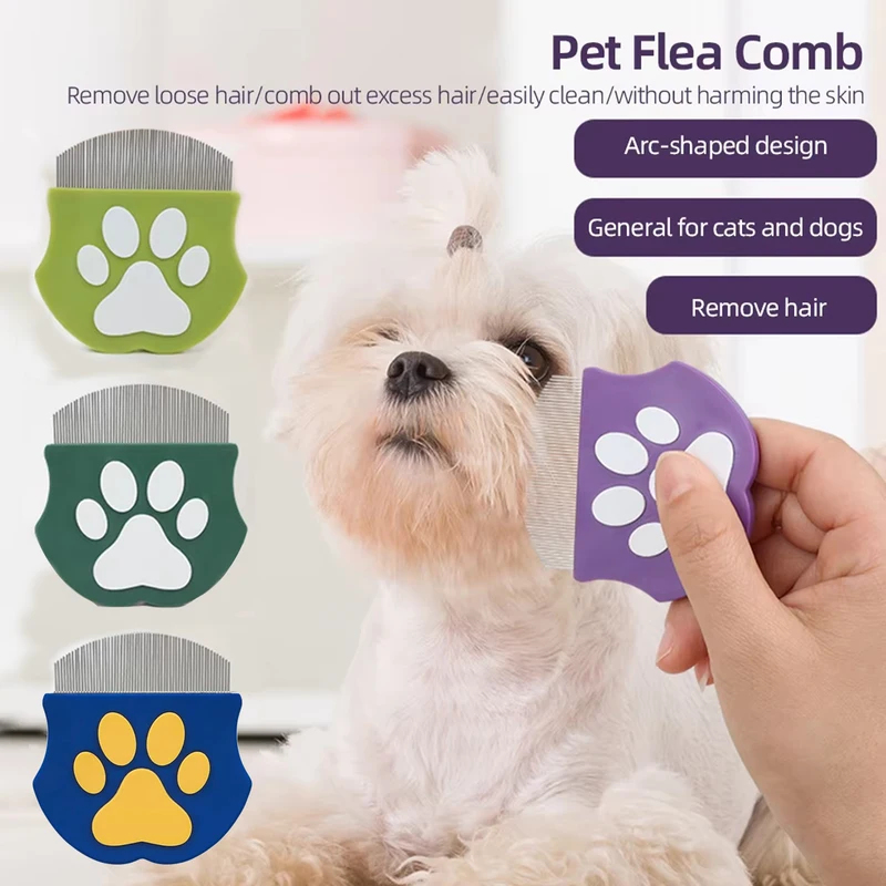 Grzebień do usuwania pcheł dla – Flea Comb Fine Tooth Pet Tear Stain recenzja i cena