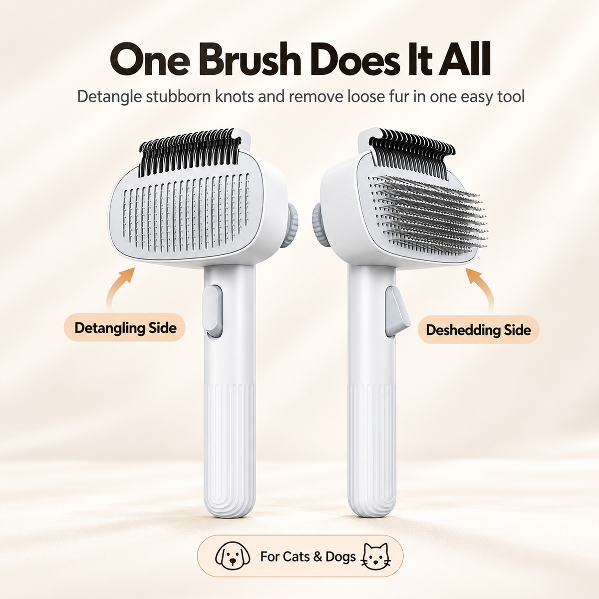 1 szt. szczotka do pielęgnacji – Slicker Brush Self Cleaning Pet Grooming recenzja i cena