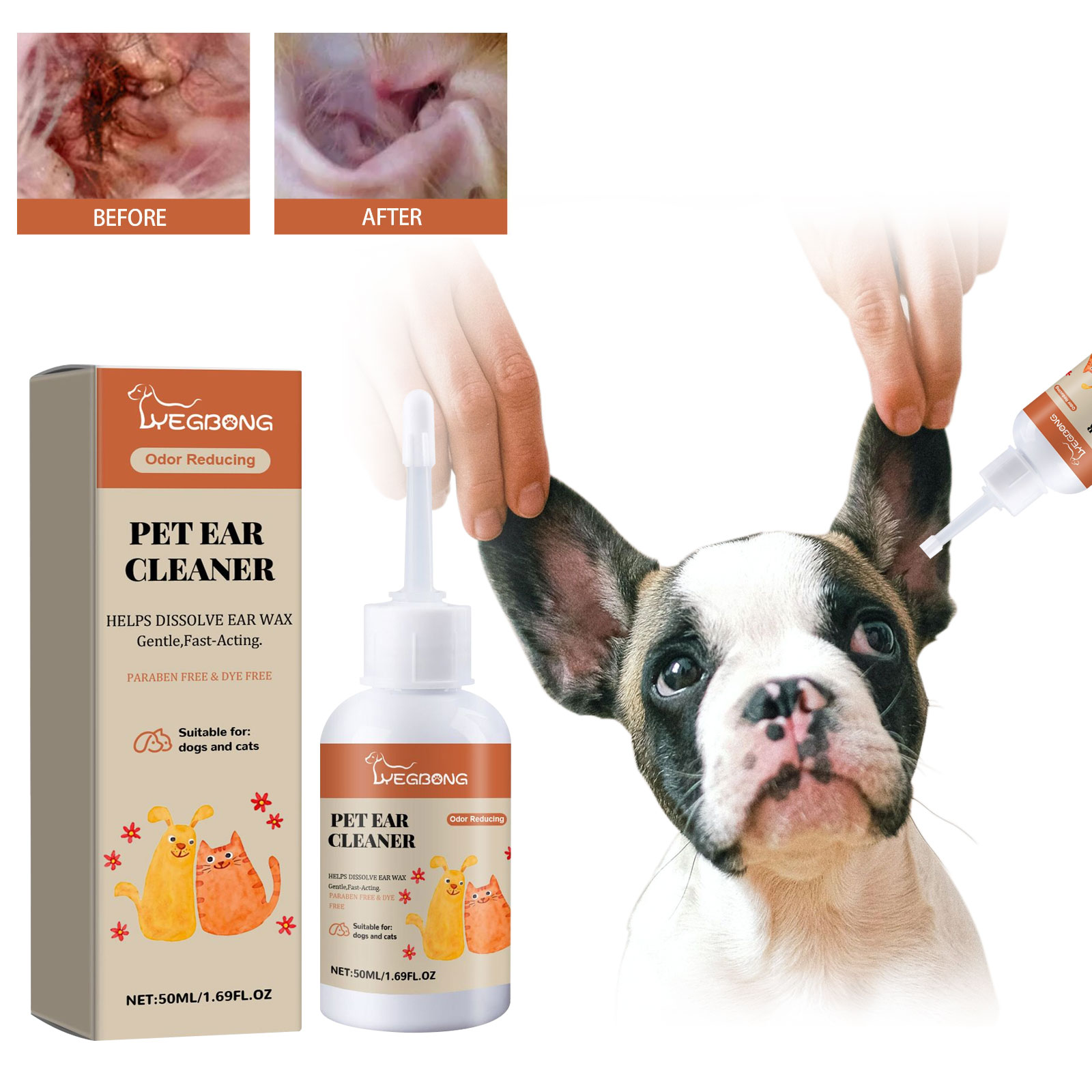 Środek do czyszczenia uszu psa – Dog Ear Cleaner Solution Drops Wash recenzja i cena