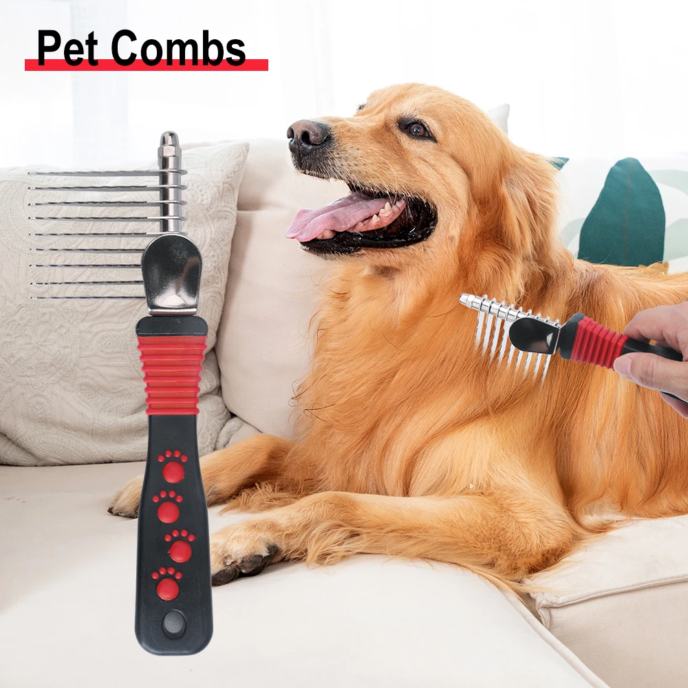 Szczotka do podszerstka dla zw – Undercoat Rake Dematting Tool Dog Shedding recenzja i cena