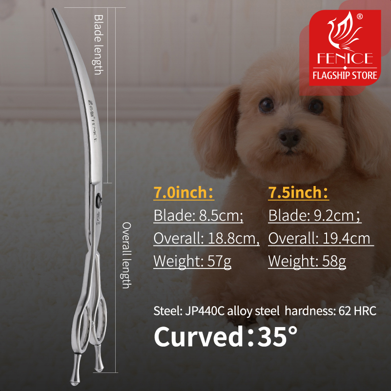 Fenice profesjonalna lewa ręka – Professional Pet Grooming Scissors Curved recenzja i cena