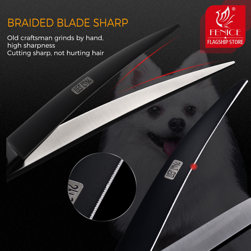 Profesjonalne nożyczki Fenice  – Professional Pet Grooming Scissors Curved recenzja i cena