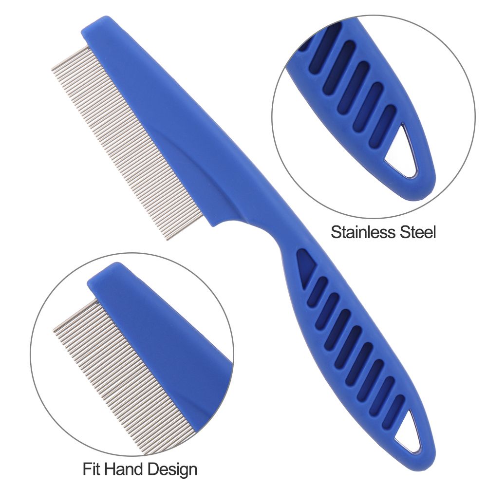 6 szt./zestaw Grzebienie ze st – Flea Comb Fine Tooth Pet Tear Stain recenzja i cena