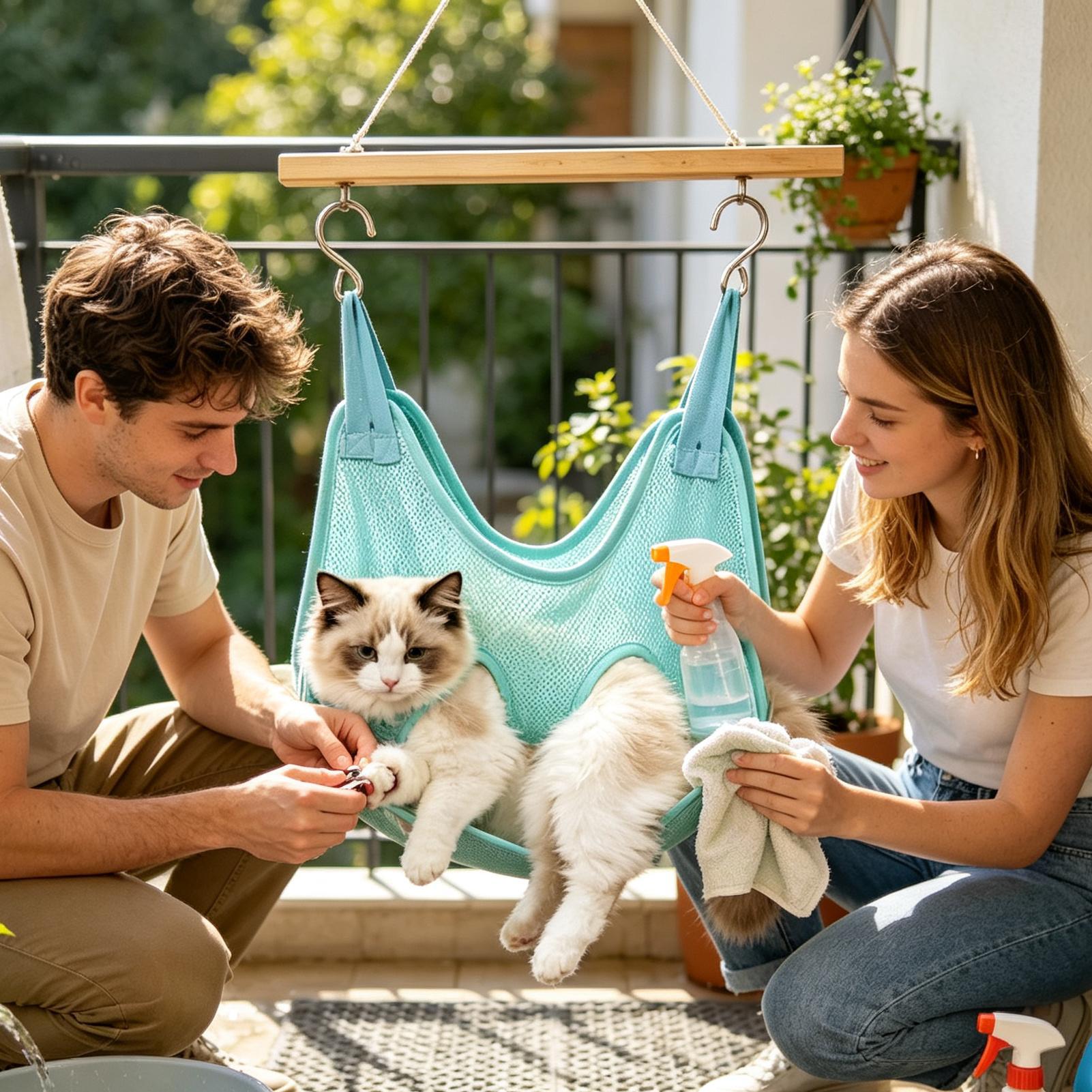 Hamak do pielęgnacji zwierząt  – Pet Grooming Hammock Sling Restraint recenzja i cena