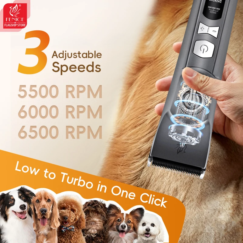 Fenice H100 Bezprzewodowa, aku – Cordless Dog Clippers Low Noise Grooming recenzja i cena