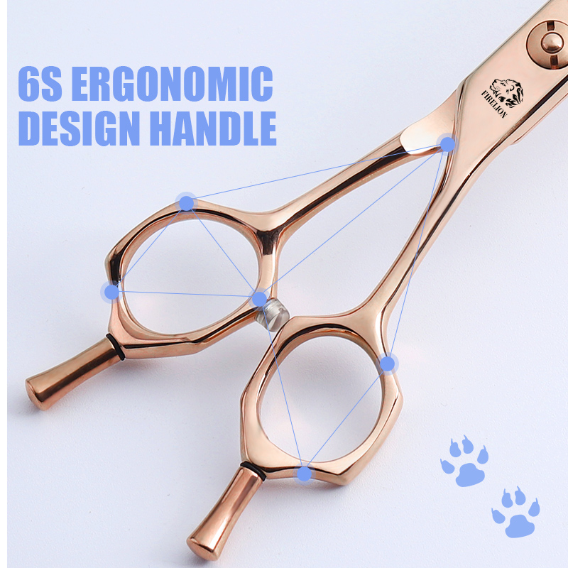 FIRELION Professional VG10 6,5 – Professional Pet Grooming Scissors Curved recenzja i cena