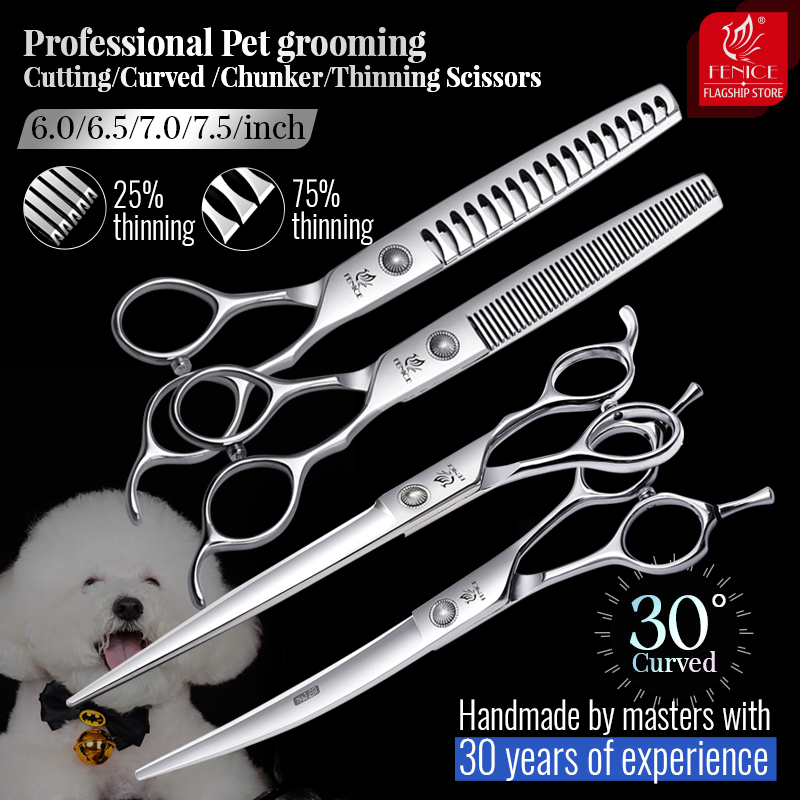 Fenice 6//6,5/7/7,5 cala profe – Professional Pet Grooming Scissors Curved recenzja i cena
