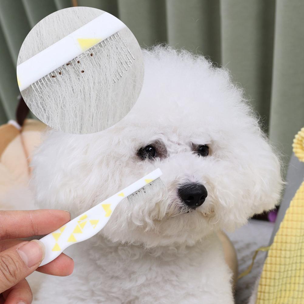 Grzebień do sierści dla kotów, – Flea Comb Fine Tooth Pet Tear Stain recenzja i cena