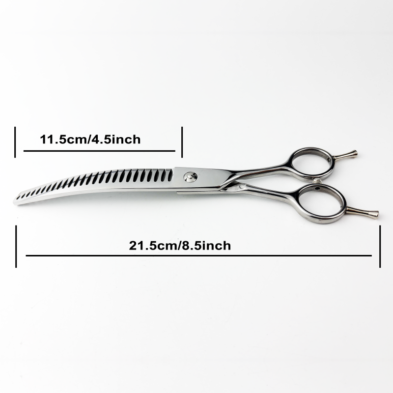 Wingsbro 8/7 cali zakrzywione  – Professional Pet Grooming Scissors Curved recenzja i cena