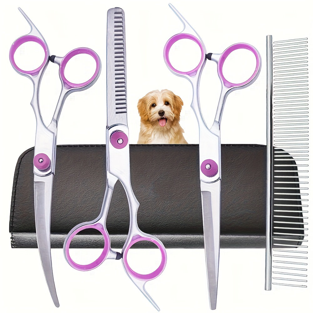 Profesjonalny zestaw nożyczek  – Professional Pet Grooming Scissors Curved recenzja i cena