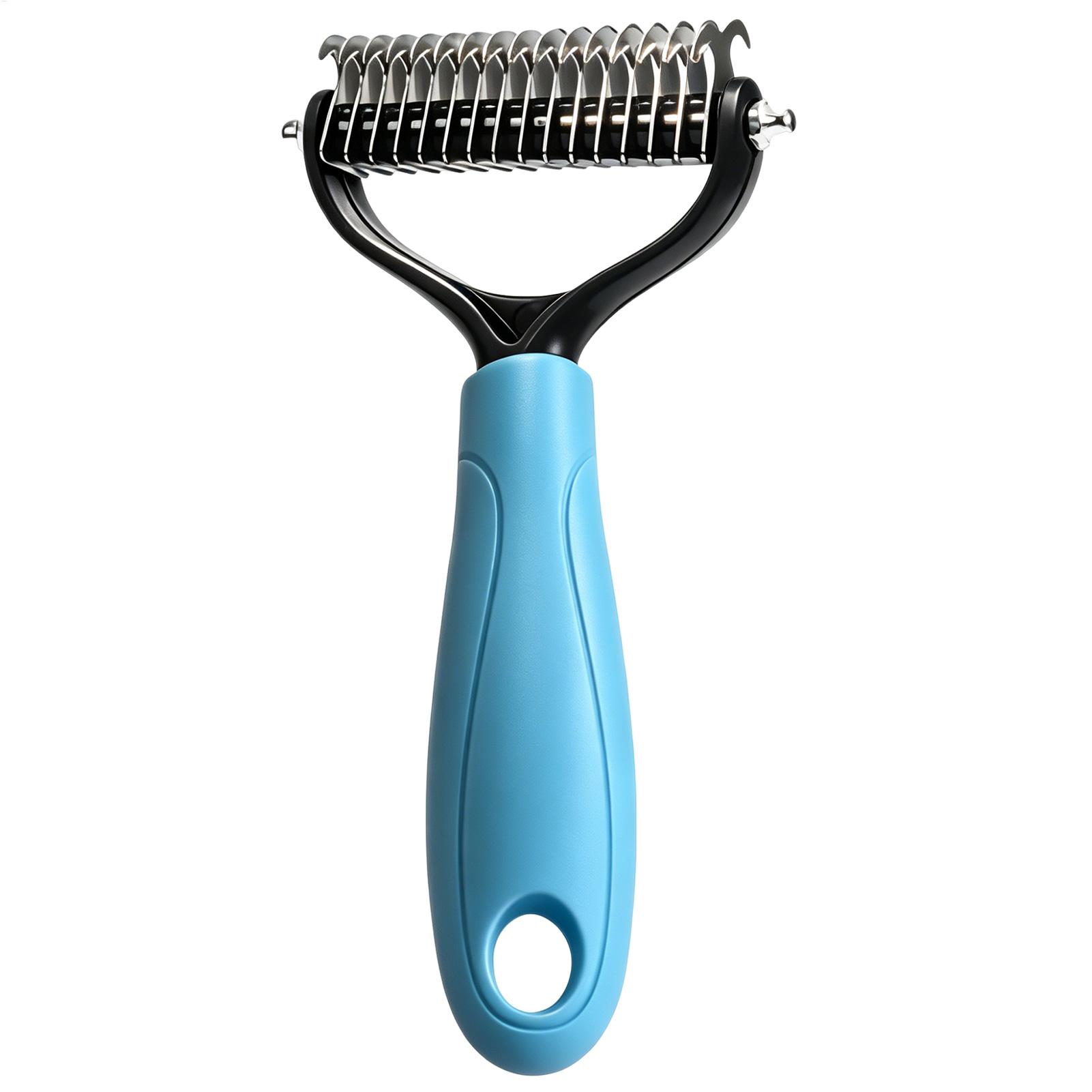 Dwustronna szczotka do usuwani – Undercoat Rake Dematting Tool Dog Shedding recenzja i cena