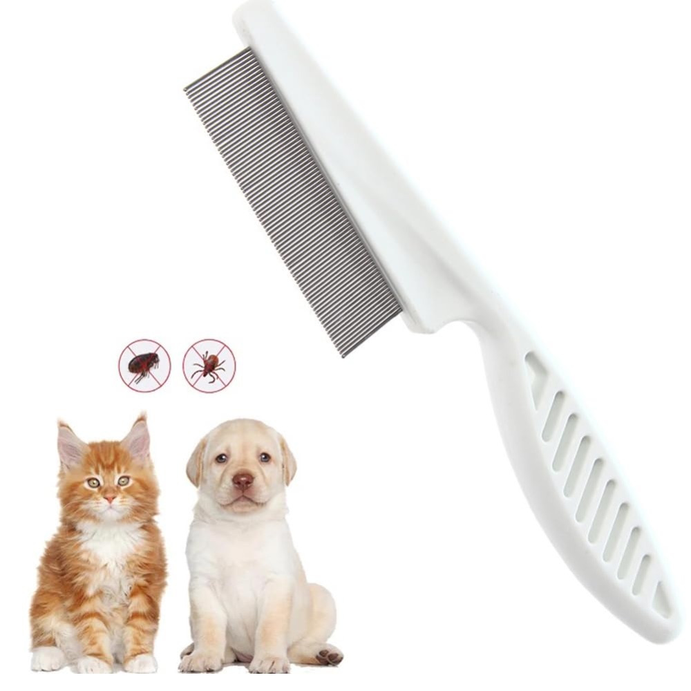 Grzebień na pchły dla psów i k – Flea Comb Fine Tooth Pet Tear Stain recenzja i cena